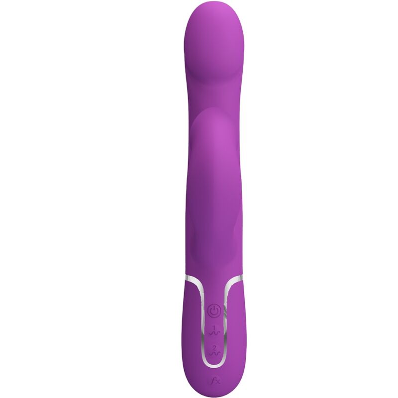 PRETTY LOVE - VIBRADOR Y ESTIMULADOR MULTIFUNCIÓN 4 EN 1 MORADO