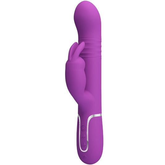 PRETTY LOVE - COALE VIBRADOR CONEJO MULTIFUNCIÓN 4 EN 1 MORADO