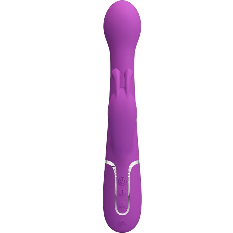 PRETTY LOVE - VIBRADOR CONEJO MULTIFUNCIÓN 3 EN 1 DEJON MORADO