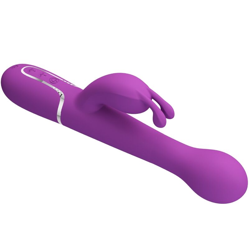 PRETTY LOVE - VIBRADOR CONEJO MULTIFUNCIÓN 3 EN 1 DEJON MORADO