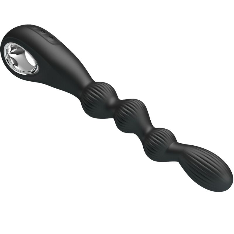 PRETTY LOVE - VIBRADOR ANAL FEDERER 12 VIBRACIONES NEGRO
