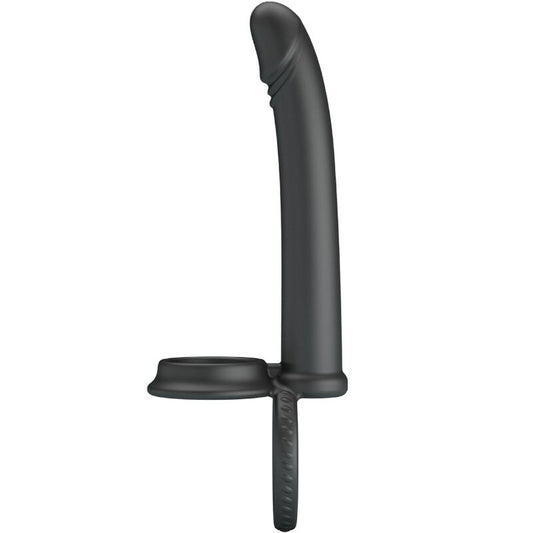 PRETTY LOVE - DILLION DOBLE PENETRACIÓN ANILLO PARA EL PENE NEGRO