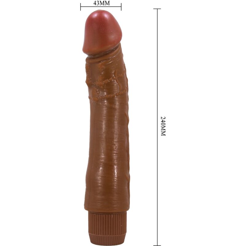BAILE - DYBBUK VIBRADOR REALISTA 24 CM MULATO