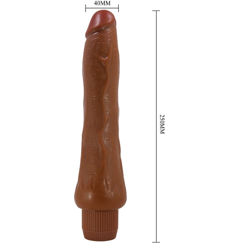 BAILE - DRYAD VIBRADOR REALISTA 25 CM MULATO