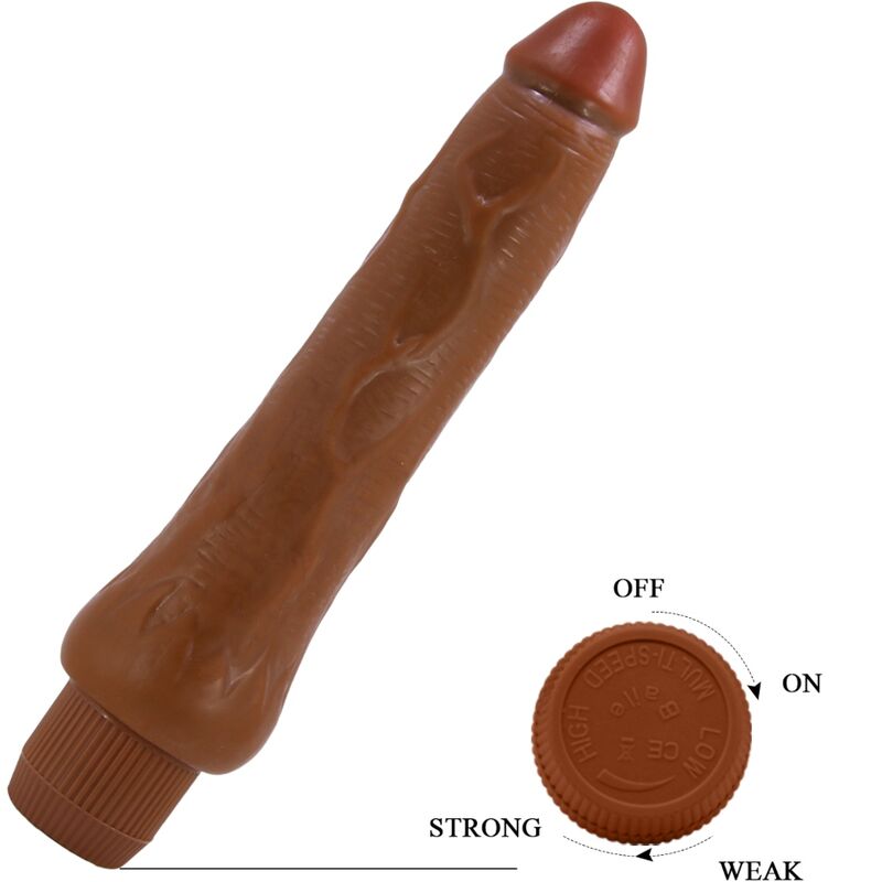 BAILE - VIBRATEUR RÉALISTE DRYADE 25 CM MULATTO