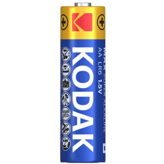KODAK - PILAS ALCALINAS MÁXIMAS AA LR6 PAQUETE DE 20 PILAS
