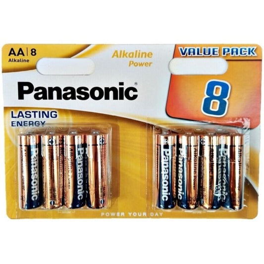 PANASONIC - PILAS ALCALINAS AA DE BRONCE LR6 BLISTER*8