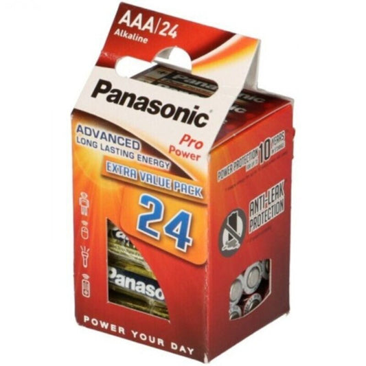 PANASONIC - PILAS ALCALINAS AAA PRO POWER LR03 PAQUETE DE 24