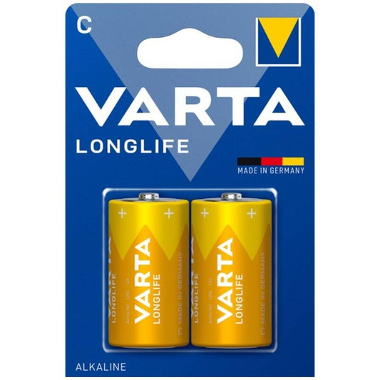 VARTA - PILA ALCALINA DE LARGA DURACIÓN C LR14 BLISTER*2