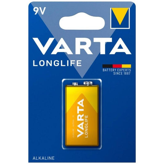 VARTA - PILA ALCALINA DE LARGA DURACIÓN 9V LR61 BLISTER*1