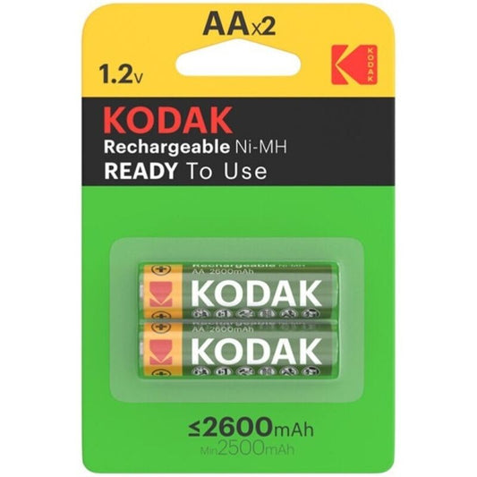 KODAK - HR6 AA 2600mAh BATERÍA RECARGABLE BLISTER*2