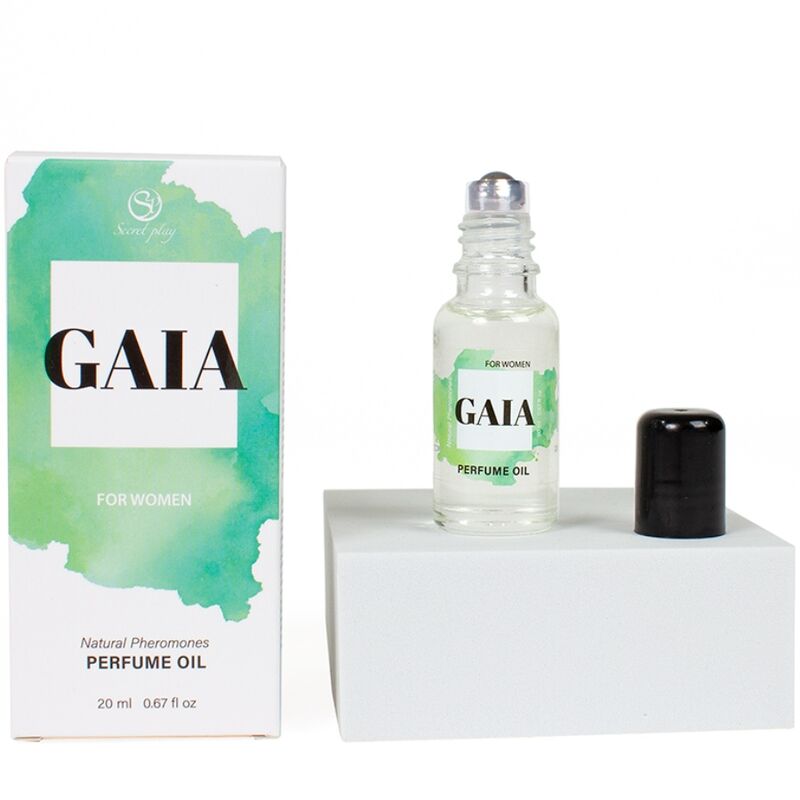 SECRETPLAY - GAIA PERFUME NATURAL CON FEROMONAS EN ACEITE PARA MUJER 20 ML