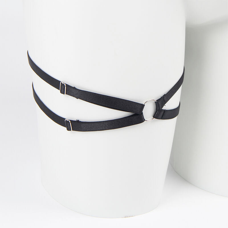 SUBBLIME - 955205 CONJUNTO DE SUJETADOR CON LAZO NEGRO AJUSTABLE L/XL