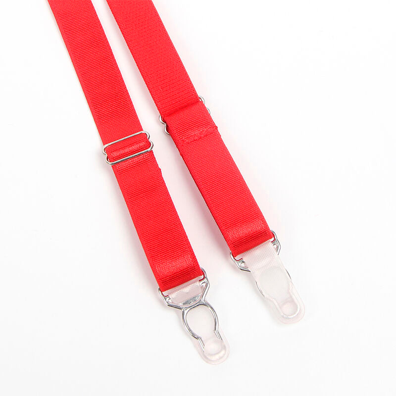 SUBBLIME - 955250 Conjunto de sujetador y liga rojo BONDAGE S/M