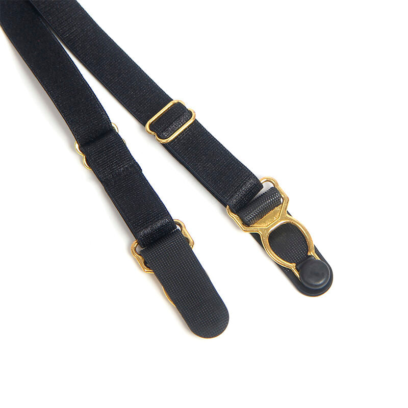 SUBBLIME - 955458 CUERPO DE CUERO NEGRO CON CREMALLERA S/M