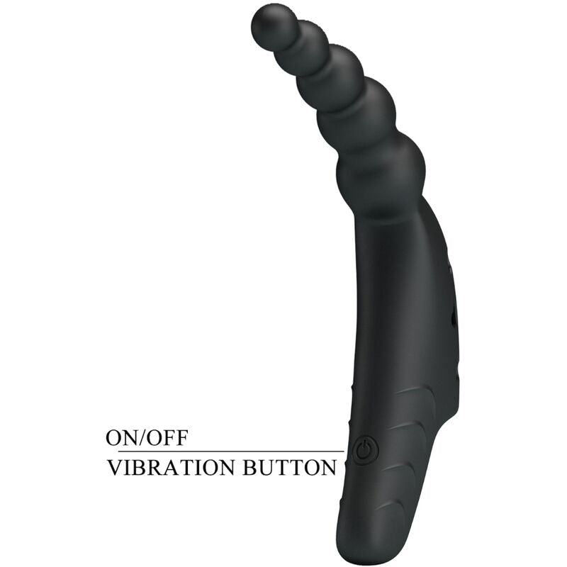 PRETTY LOVE - VIBRADOR DE DEDO JORDIN 10 VIBRACIONES NEGRO