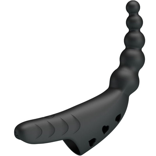 PRETTY LOVE - VIBRADOR DE DEDO JORDIN 10 VIBRACIONES NEGRO