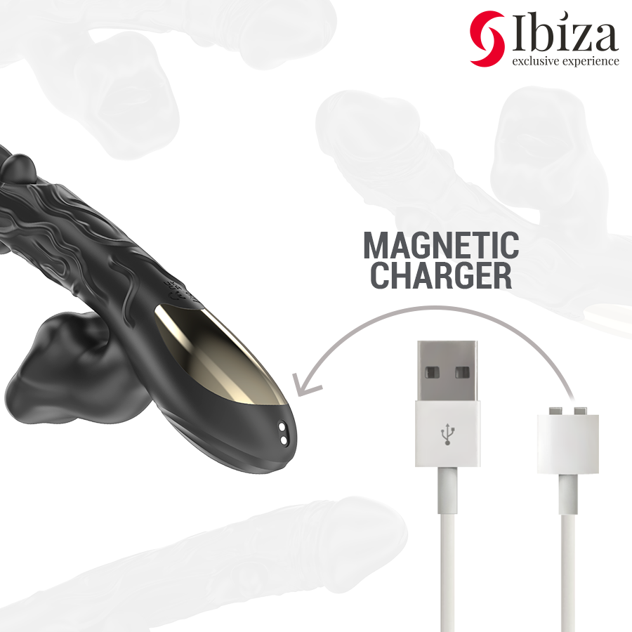 IBIZA - VIBRATOR AND CLITORIS STIMULATOR WITH BITING AND ROTATION EFFECT