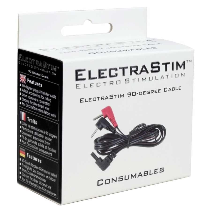 ELECTRASTIM - 90-DEGREE STIMULATOR CABLES