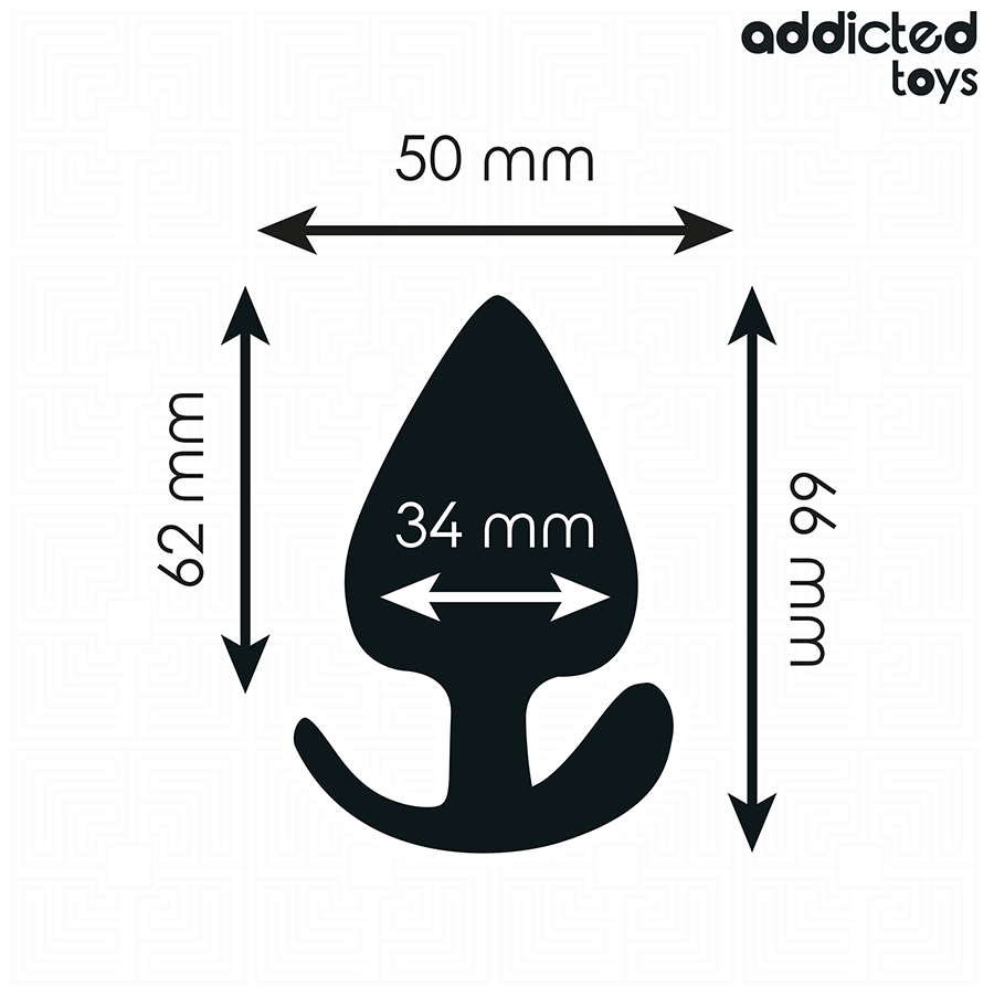 ADDICTED TOYS - ANAL PLUG SILICONE SIZE M 6.6 CM