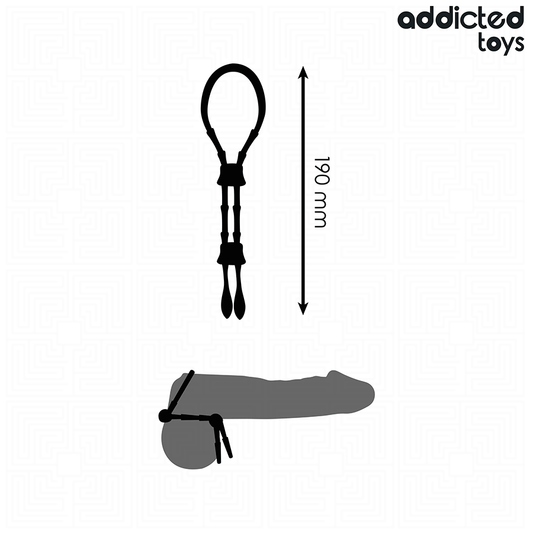 ADDICTED TOYS - ADJUSTABLE SILICONE ROPE FOR THE PENIS