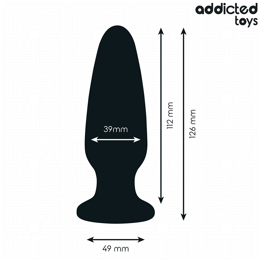 ADDICTED TOYS - ANAL PLUG WITH JEWEL SILICONE SIZE L 12.6 CM