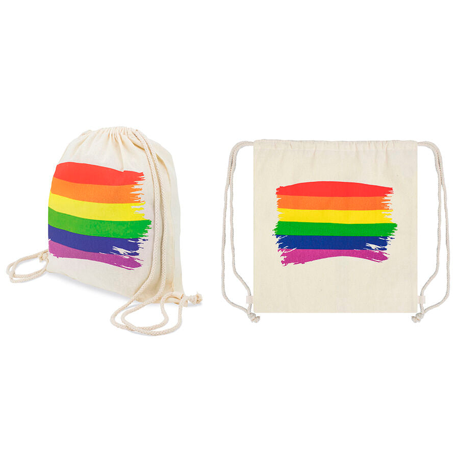 ORGULLO - MOCHILA DE ALGODÓN CON BANDERA LGBT