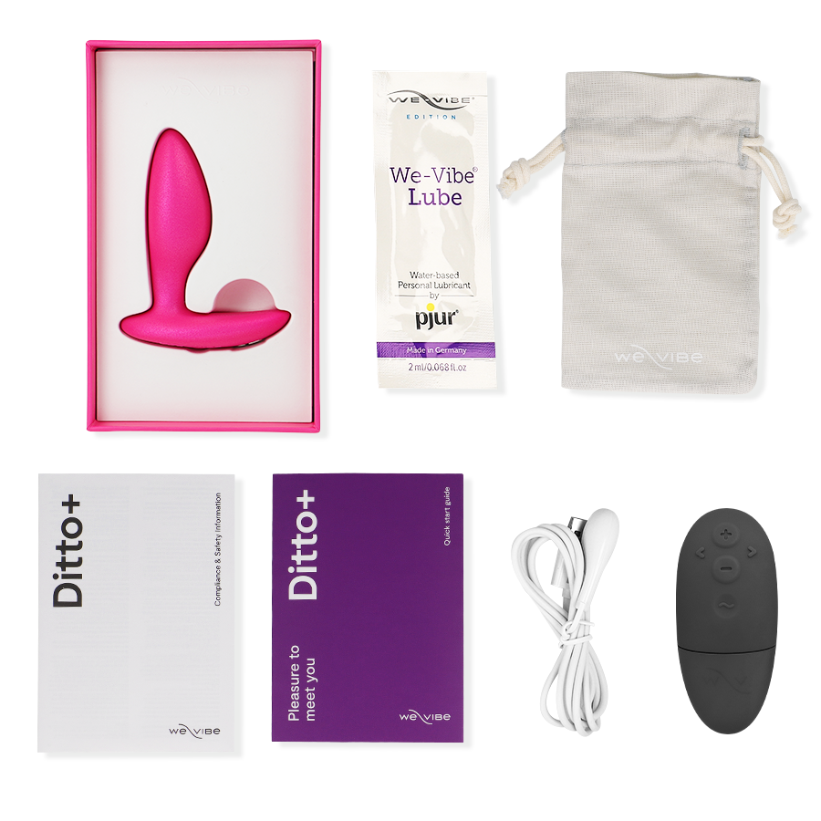 WE-VIBE - DITTO+ VIBRADOR ANAL PLUG ROSA