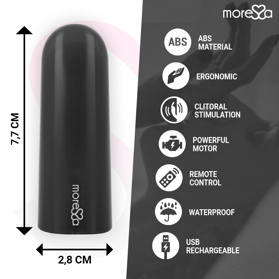 MORESSA - NIX VIBRATOR REMOTE CONTROL BLACK