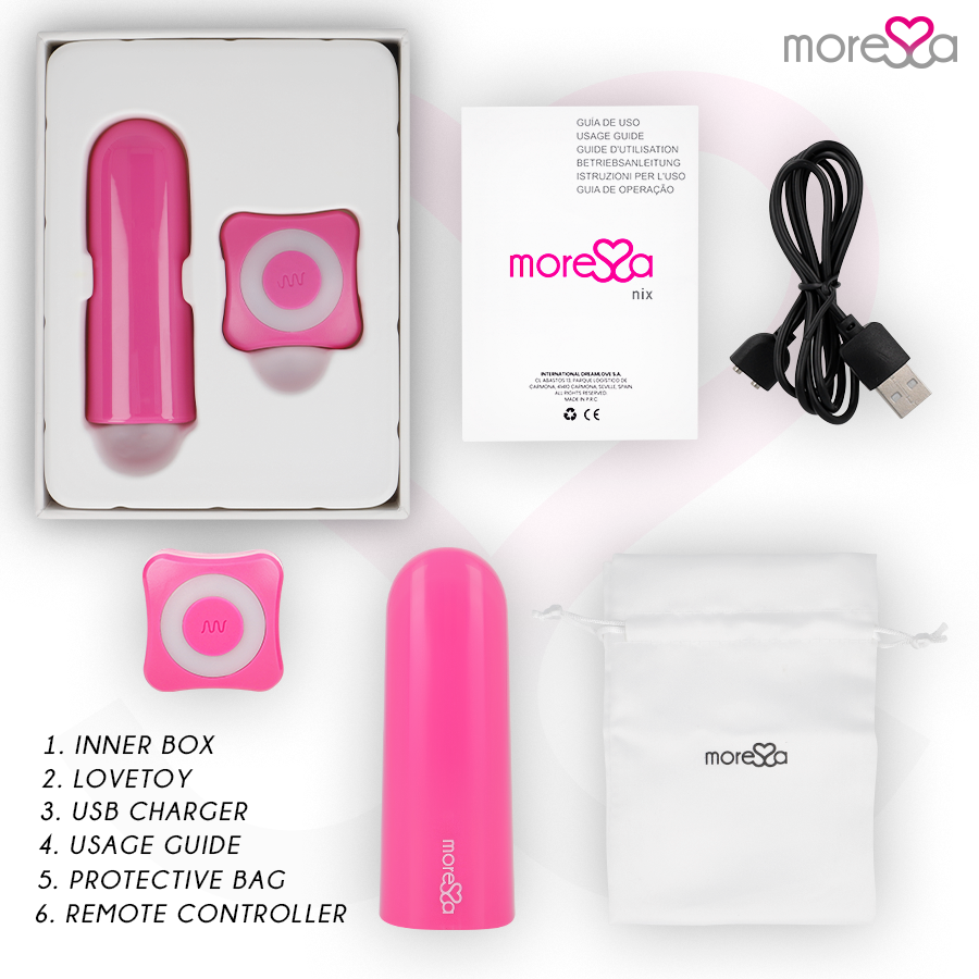 MORESSA - NIX VIBRADOR CONTROL REMOTO ROSA