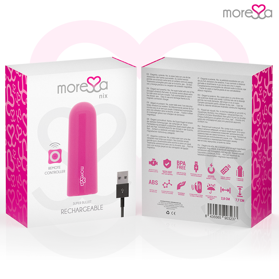 MORESSA - NIX VIBRADOR CONTROL REMOTO ROSA