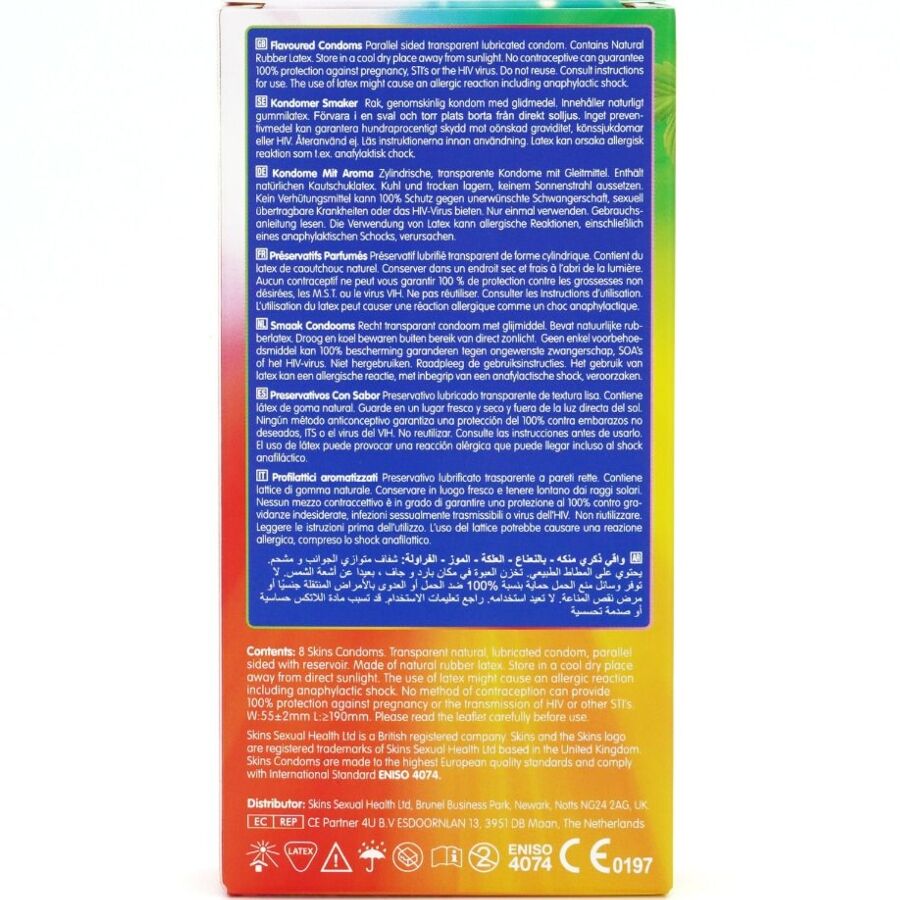 Little Ricky Condoms SKINS - MULTI FLAVORS PREMIUM CONDOMS PACK 8 – Little Desires