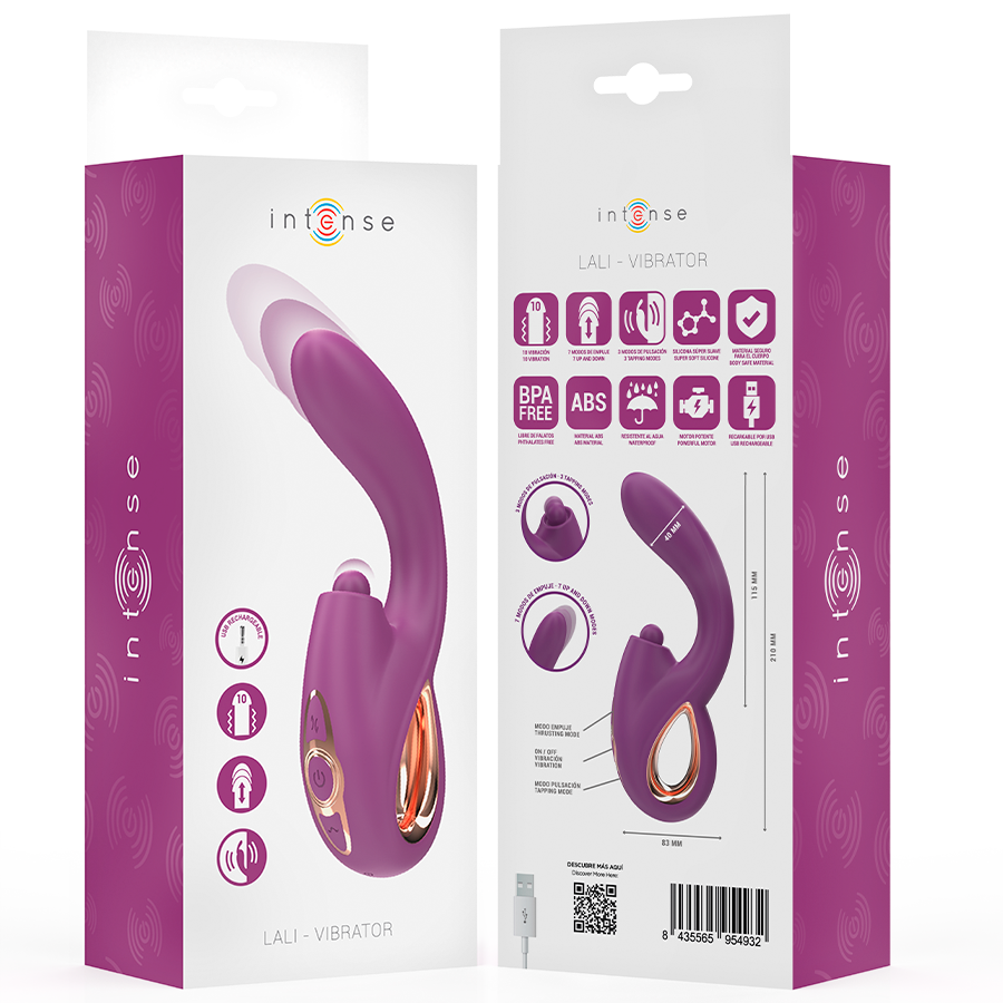 INTENSE - LALI MULTIFUNCTION G-SPOT VIBRATOR TAPPING & THRUST & VIBRATION PURPLE
