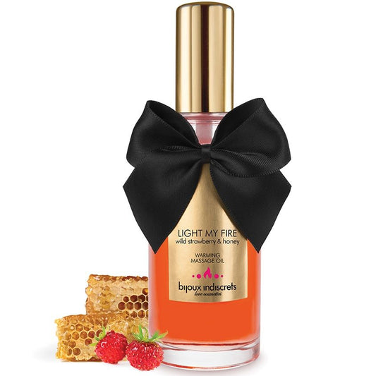 BIJOUX - ACEITE DE MASAJE EFECTO CALOR AROMA FRESA