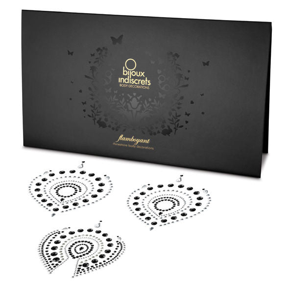 BIJOUX - INDISCRETS FLAMBOYANT NEGRO&amp;PLATA