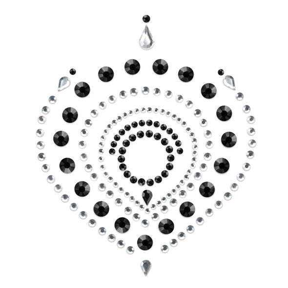 BIJOUX - INDISCRETS FLAMBOYANT NEGRO&amp;PLATA