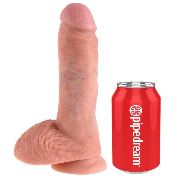 KING COCK - 8 DILDOS CARNE CON BOLAS 20.3 CM