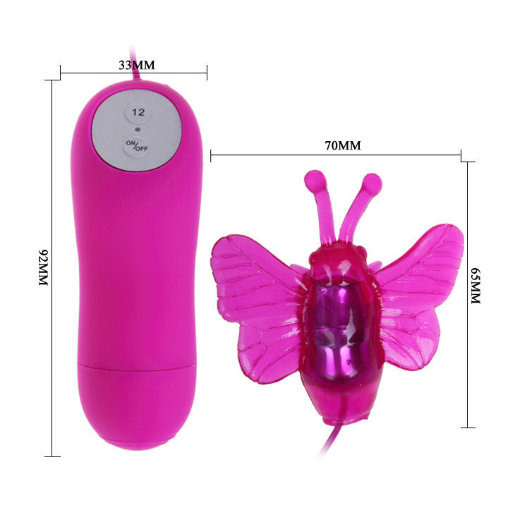 BAILE - VIBRADOR ESTIMULADOR MARIPOSA CUTE SECRET 12V