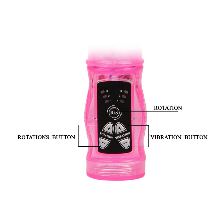 BAILE - MINI ROTADOR SUPERESTIMULADOR CONEJO ROSA