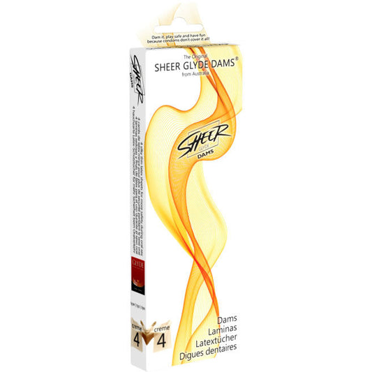 SHEER GLYDE - DAMS LÁMINAS DE LÁTEX SEXO ORAL VAINILLA