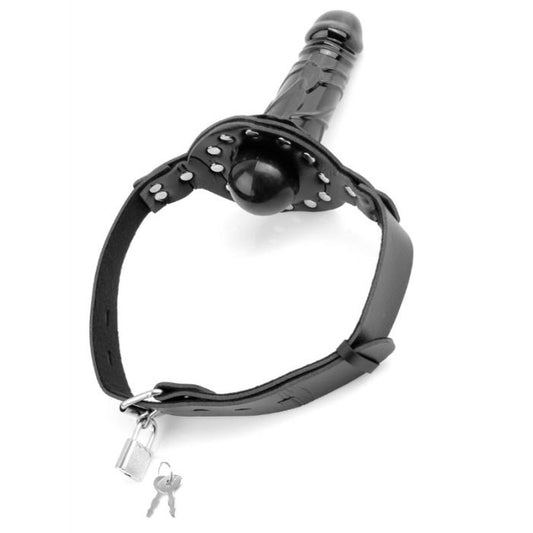 SERIE FETISH FANTASY - MORDAZA DE BOLA DE LUJO CON DILDO