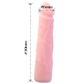 BAILE - DILDO DE SILICONA CON TACTO DE PIEL REALISTA 23 CM