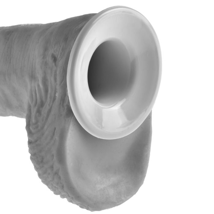 KING COCK - SISTEMA DE TIRANTES CON ARNES HUECO DE 28 CM COLOR CARNE