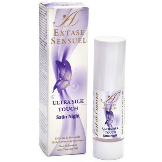 EXTASE SENSUAL - ACEITE DE MASAJE DE NOCHE SATÉN CON TOQUE DE SEDA ULTRA