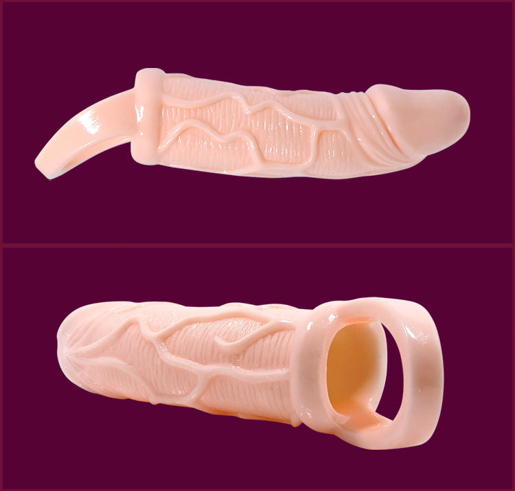 BAILE - GAINE D'EXTENSION DE PÉNIS AVEC VIBRATION ET SANGLE POUR TESTICULES 13,5 CM