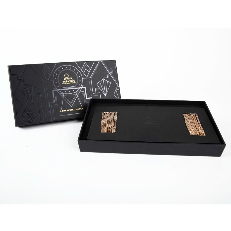 BIJOUX - MAGNIFICA JOYA DE CADENA DE METAL PARA CINTURA DORADA