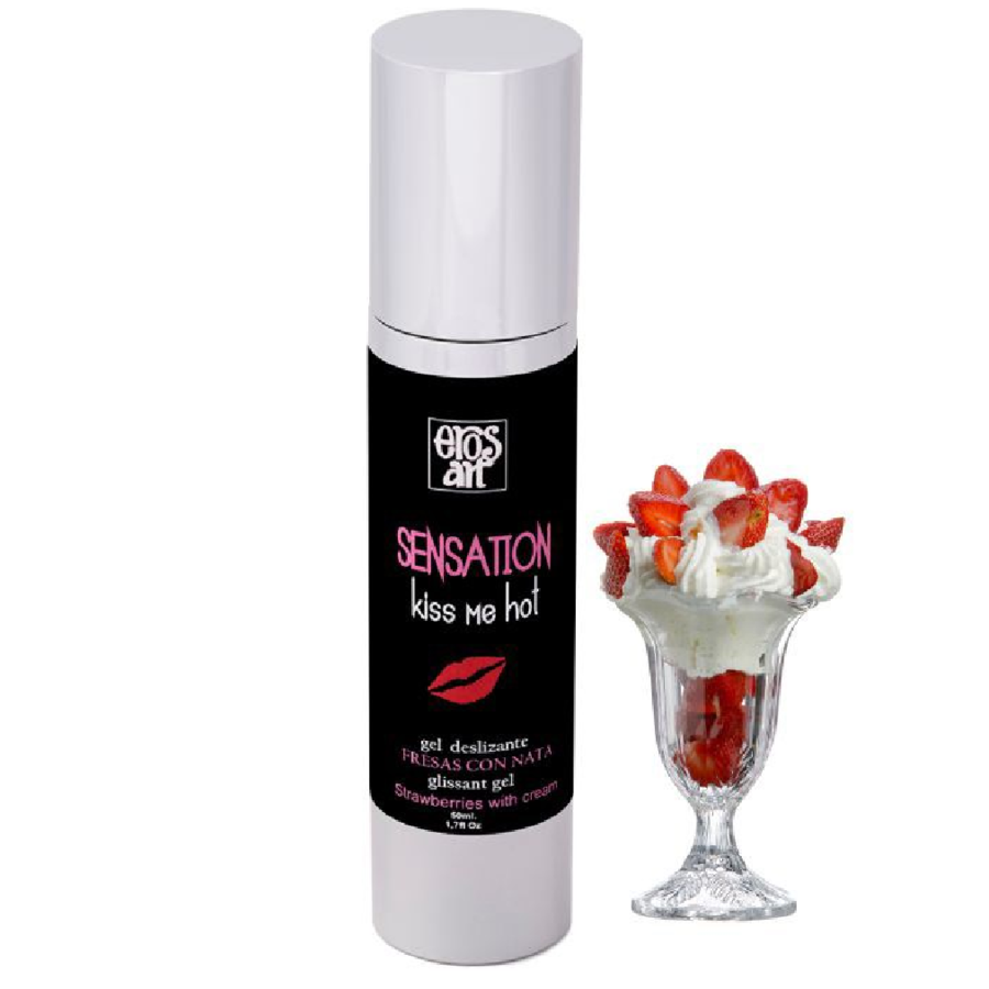 EROS-ART - LUBRIFIANT NATUREL SENSATTION FRAISES AVEC CRÈME 50 ML