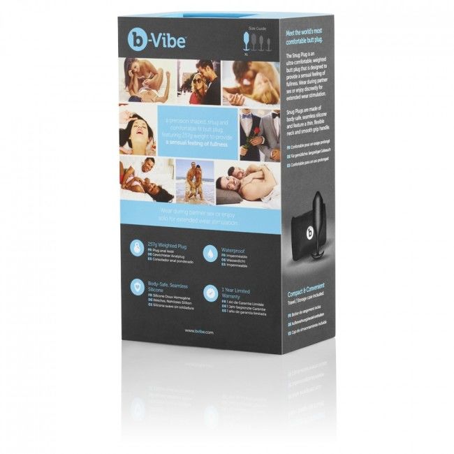 B-VIBE - Plug anal Snug 4 noir