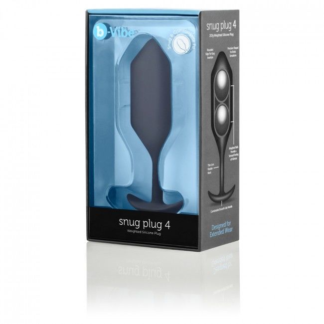 B-VIBE - Plug anal Snug 4 noir
