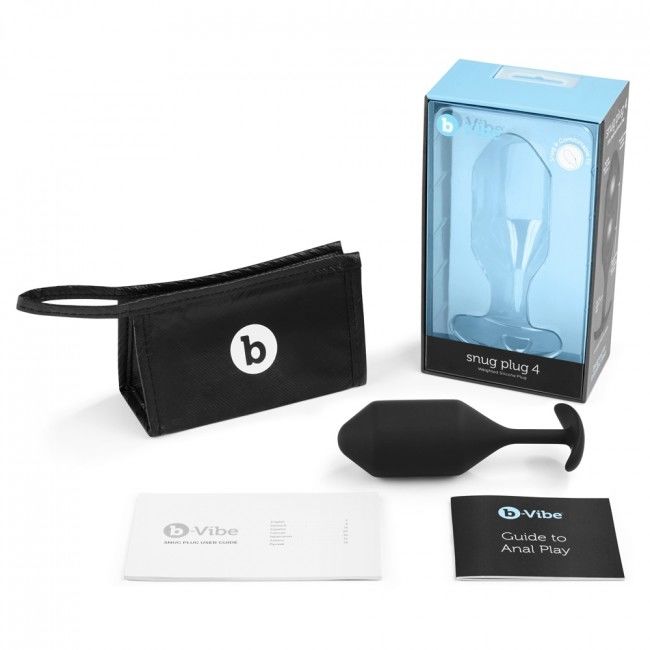 B-VIBE - Plug anal Snug 4 noir